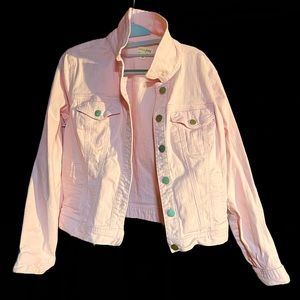Maison Jules Pink Jean Jacket